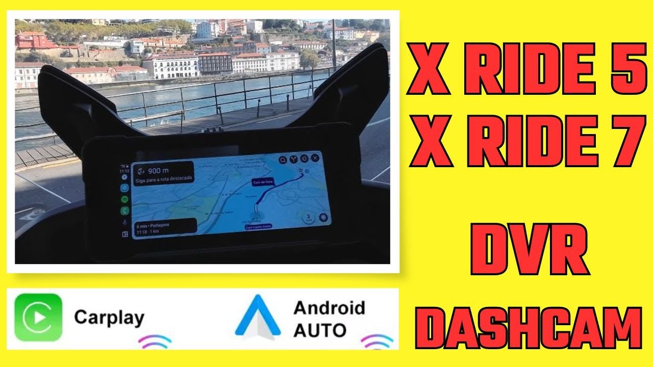 X RIDE 5 & 7 CARPLAY e ANDROID AUTO com camara Dupla no CAIS  de GAIA