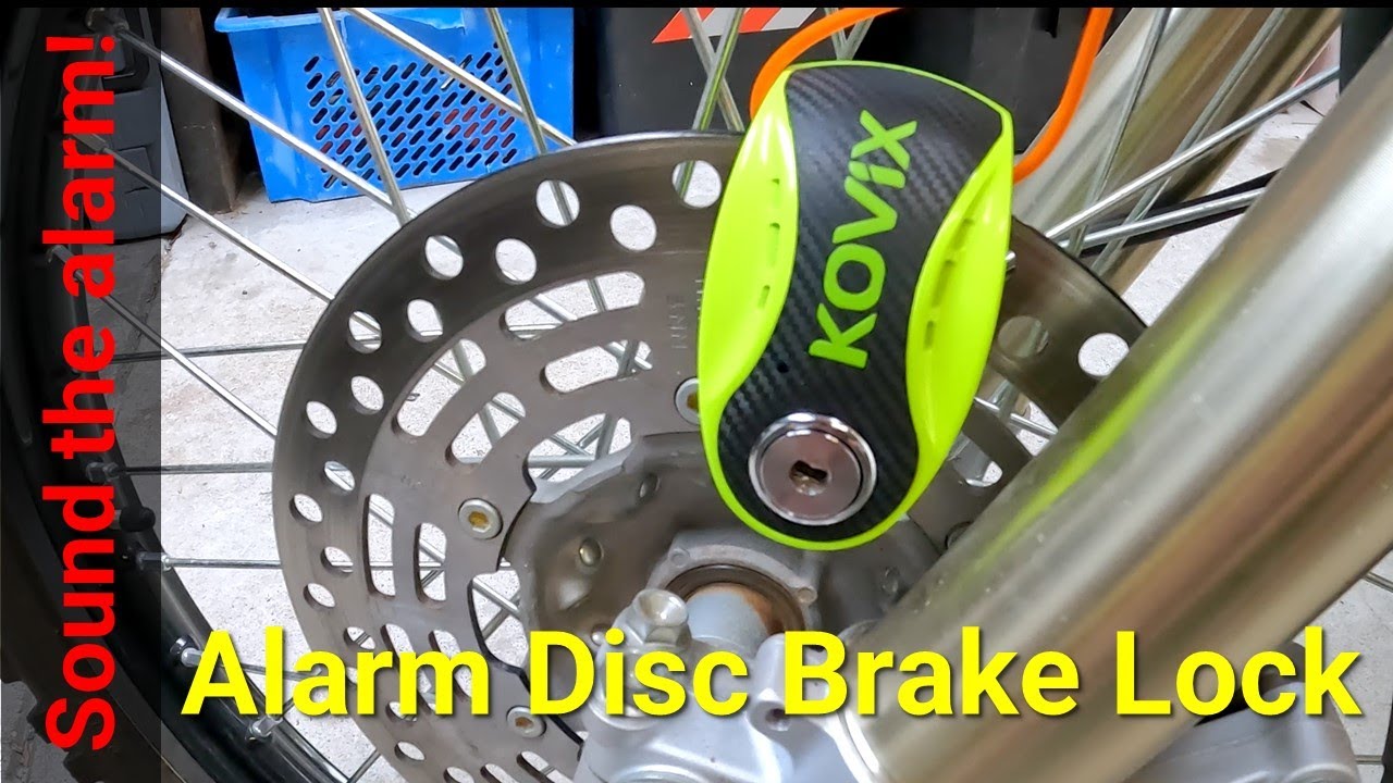 Sound the alarm Kovix OverlordX KD6 alarm disc brake lock #adventurebike #adventuremotorcycleriding
