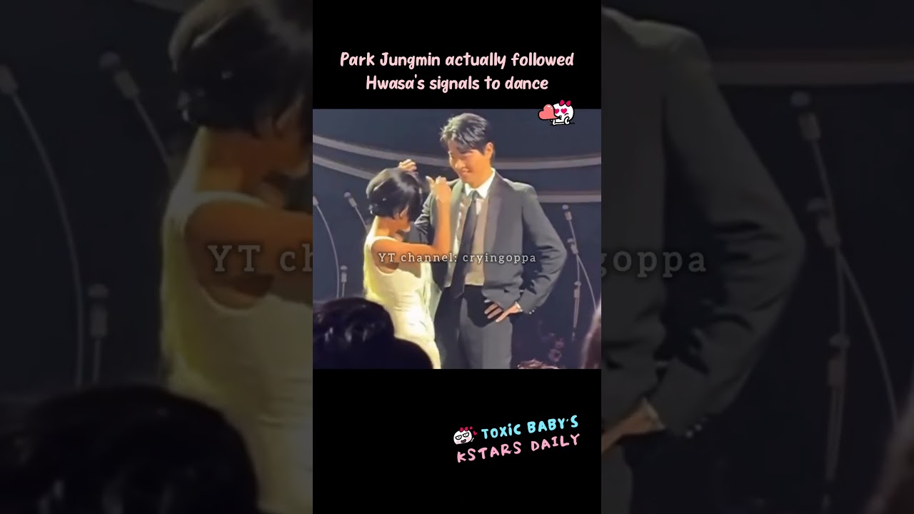 Park Jungmin actually followed Hwasa's signal to dance #goodgoodbye #parkjungmin #hwasa