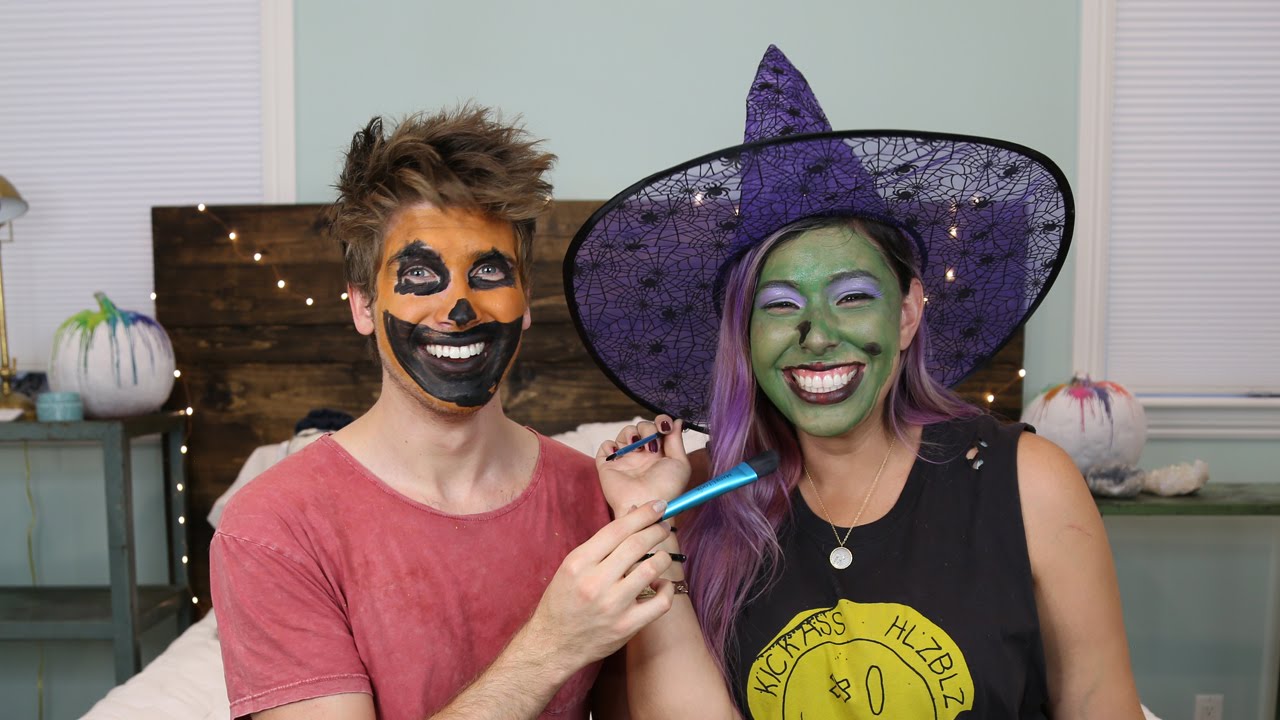 Halloween Face Paint Challenge w/ Joey