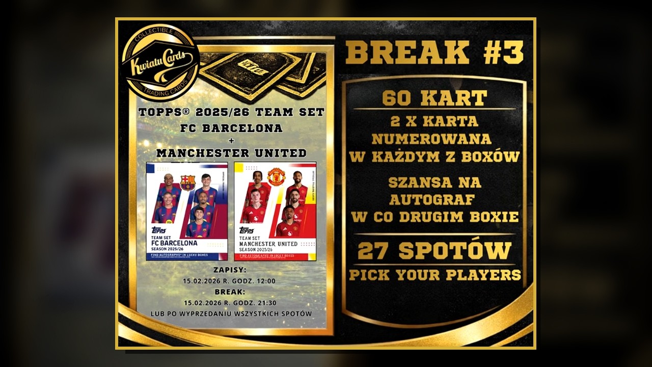 🔥⚽️ BREAK #3 - FC Barcelona 2025/26 Team Set x 1 & Manchester United 2025/26 Team Set x 1😍📦