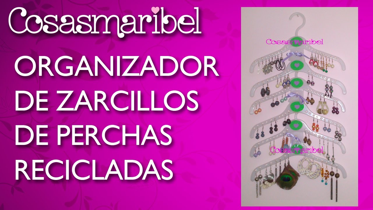 DIY:Como hacer un expositor-organizador para zarcillos o aretes muy muy muy económico.RECICLAJE