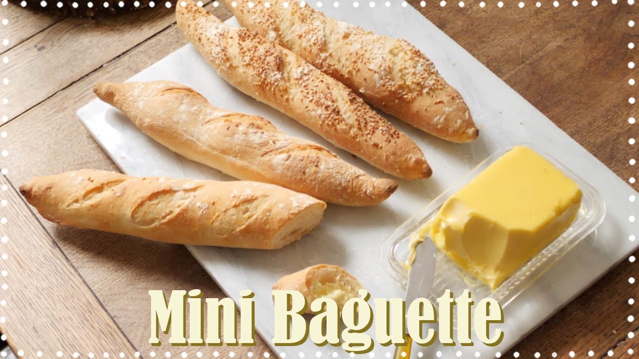 프랑스에서 걸어온 미니 바게트 만들기🥖겉바삭 속촉촉~버터 한블럭🧈