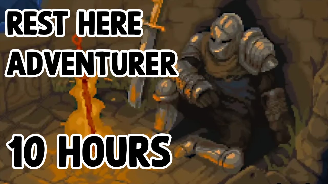 Rest Here Traveler 10 Hours (Ambient Music with Fire Burning)