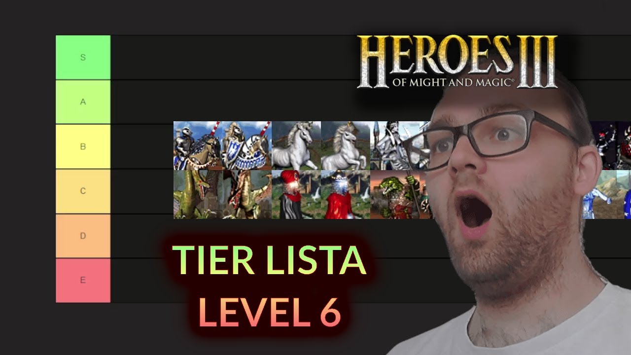 TIER LISTA jednostek 6 POZIOMU w HEROES 3