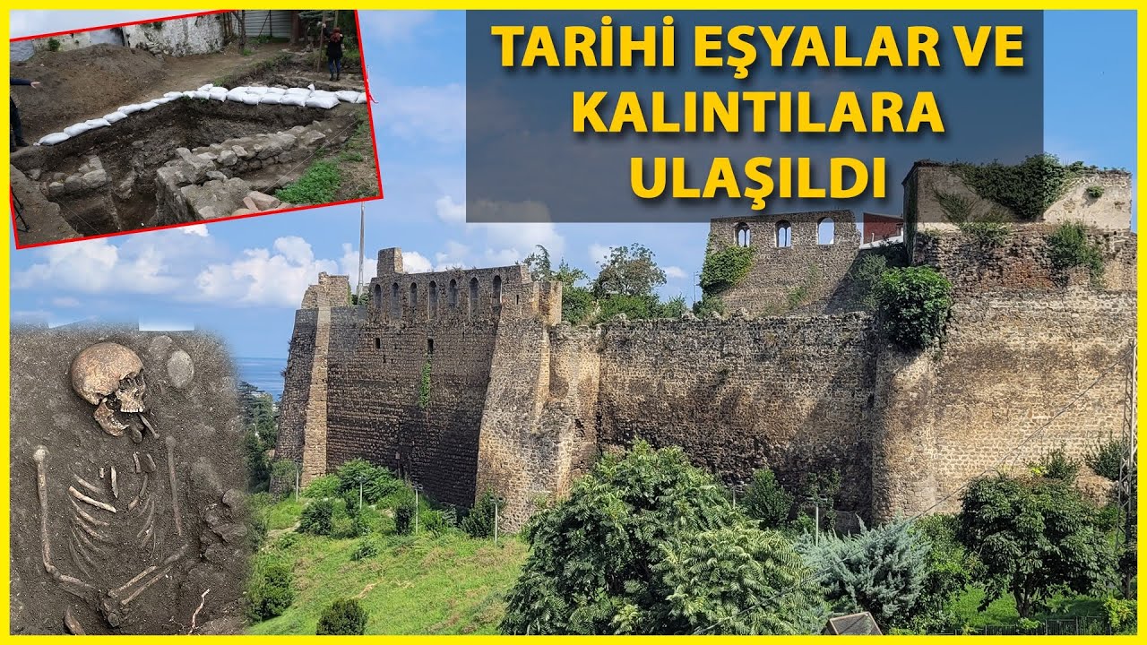 Trabzon'da Sur Kazılarında Tarih Fışkırıyor