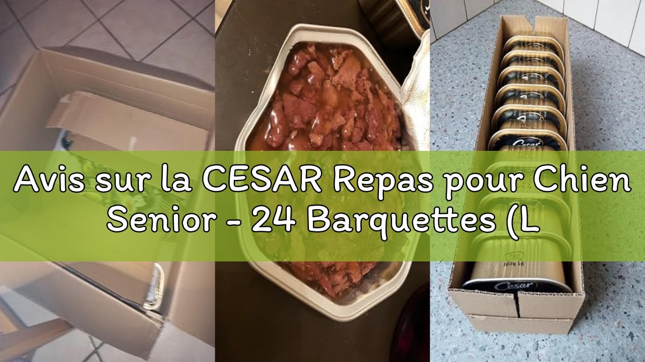 Avis sur la CESAR Repas pour Chien Senior - 24 Barquettes (Lot de 6 Packs 4x150g) - Pâtée pour Chien