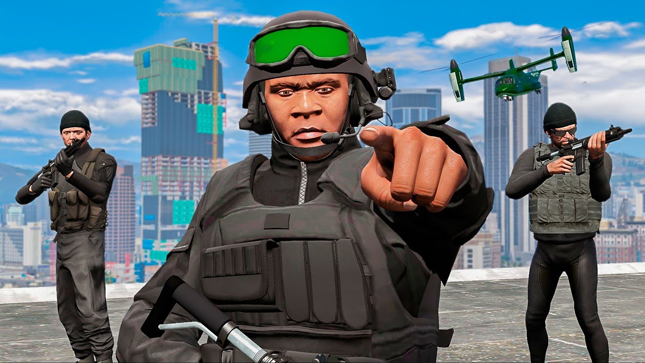 FRANKLIN, MICHAEL E TREVOR ENTRARAM PRAS FORÇAS ESPECIAIS NO GTA 5