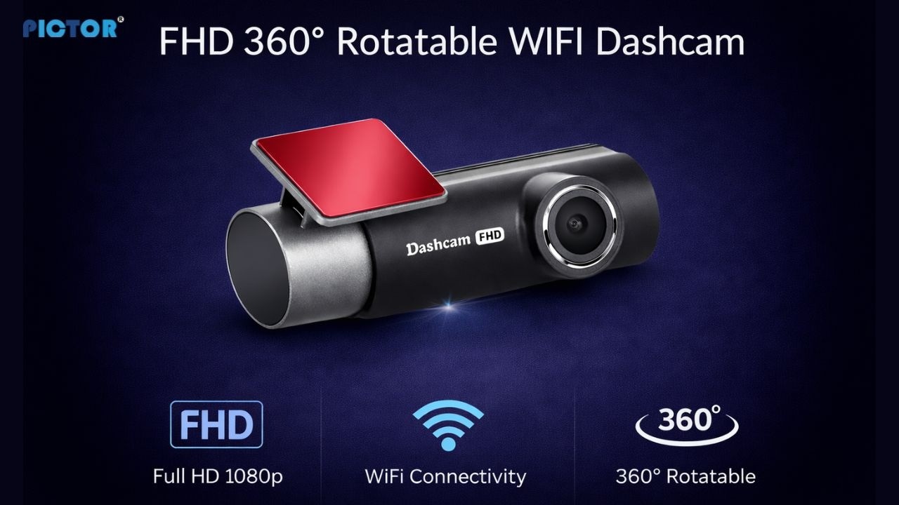 360&deg; Rotatable HD Dash Cam Unboxing | Pictor Telematics