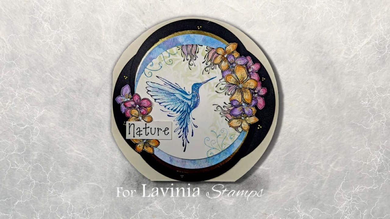 A Multi-Layered Hummingbird Card by Eleana Evans - A Lavinia Stamps Tutorial
