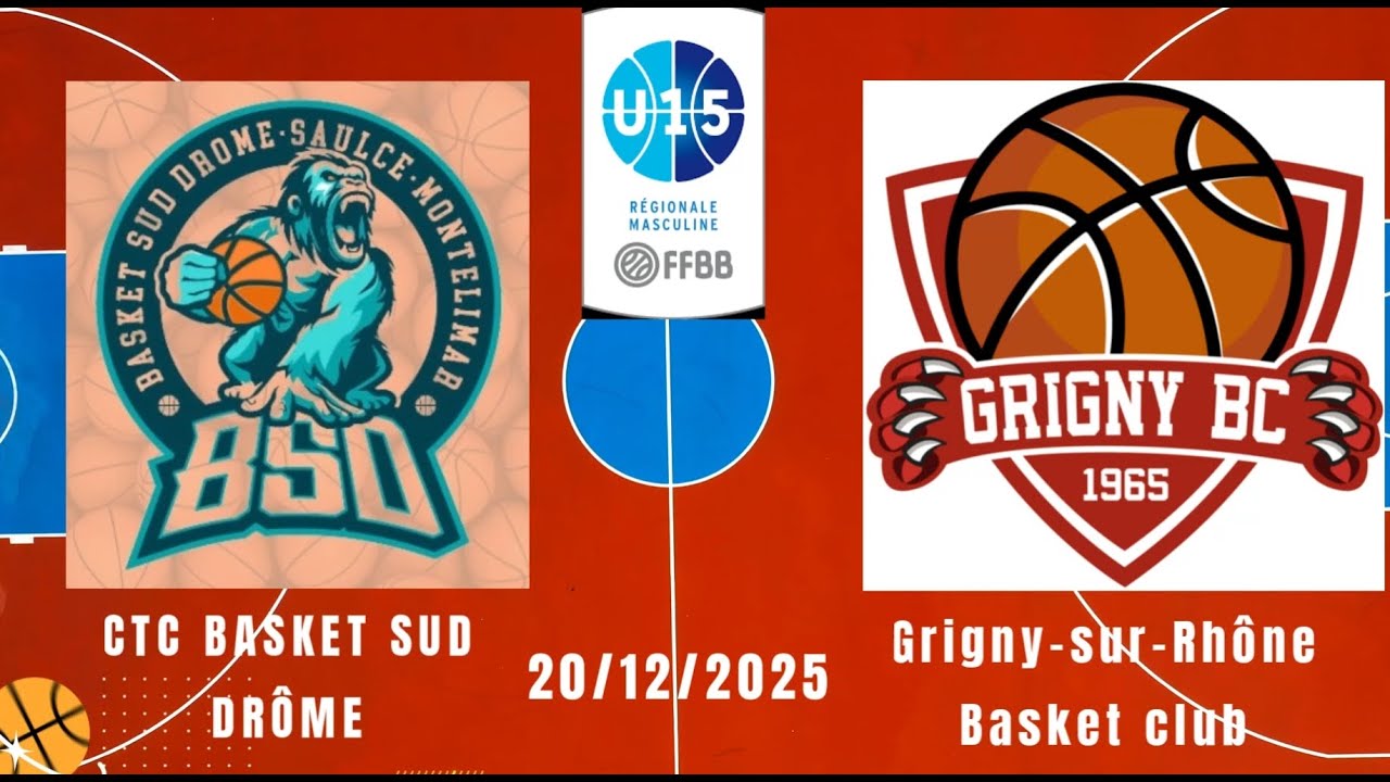 basket ball-U15 R3  CTC sud drome vs grigny 20 12 25