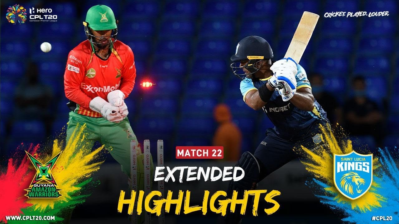 Extended Highlights | Guyana Amazon Warriors vs Saint Lucia Kings | CPL 2021