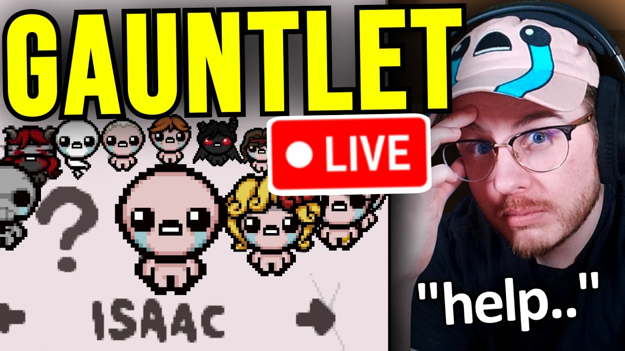 🔴The LONGEST Isaac Challenge: The GAUNTLET+ || Mewgenics ACT 1 MAIN QUEST