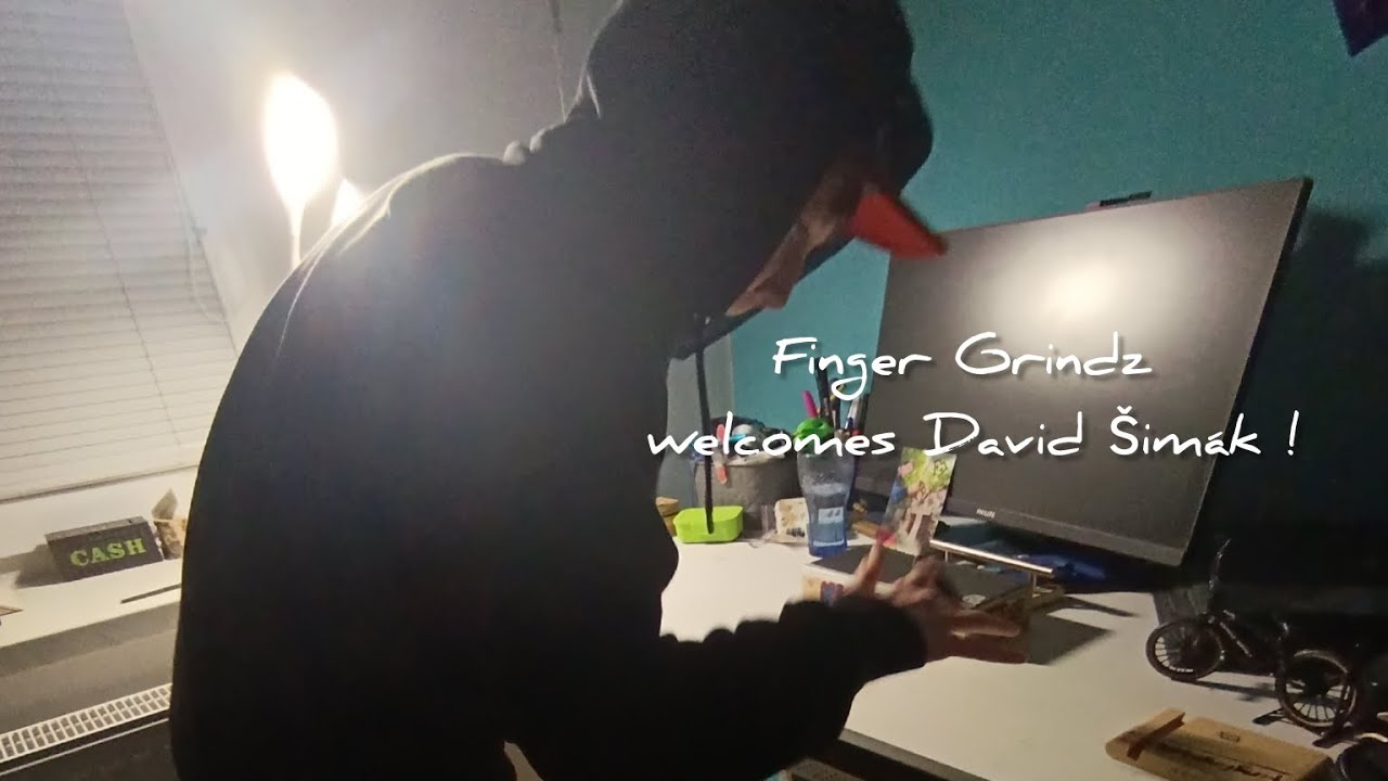 FINGER GRINDZ WELCOMES DAVID ŠIMÁK !!!#fingergrindz#fingerboarding #czsk 