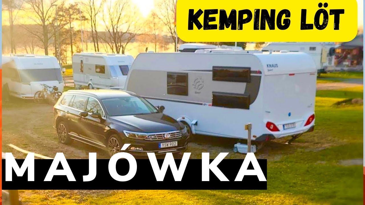#21 Majówka w Szwecji! Kemping Löt i piękny zachód słońca #przyczepakempingowa