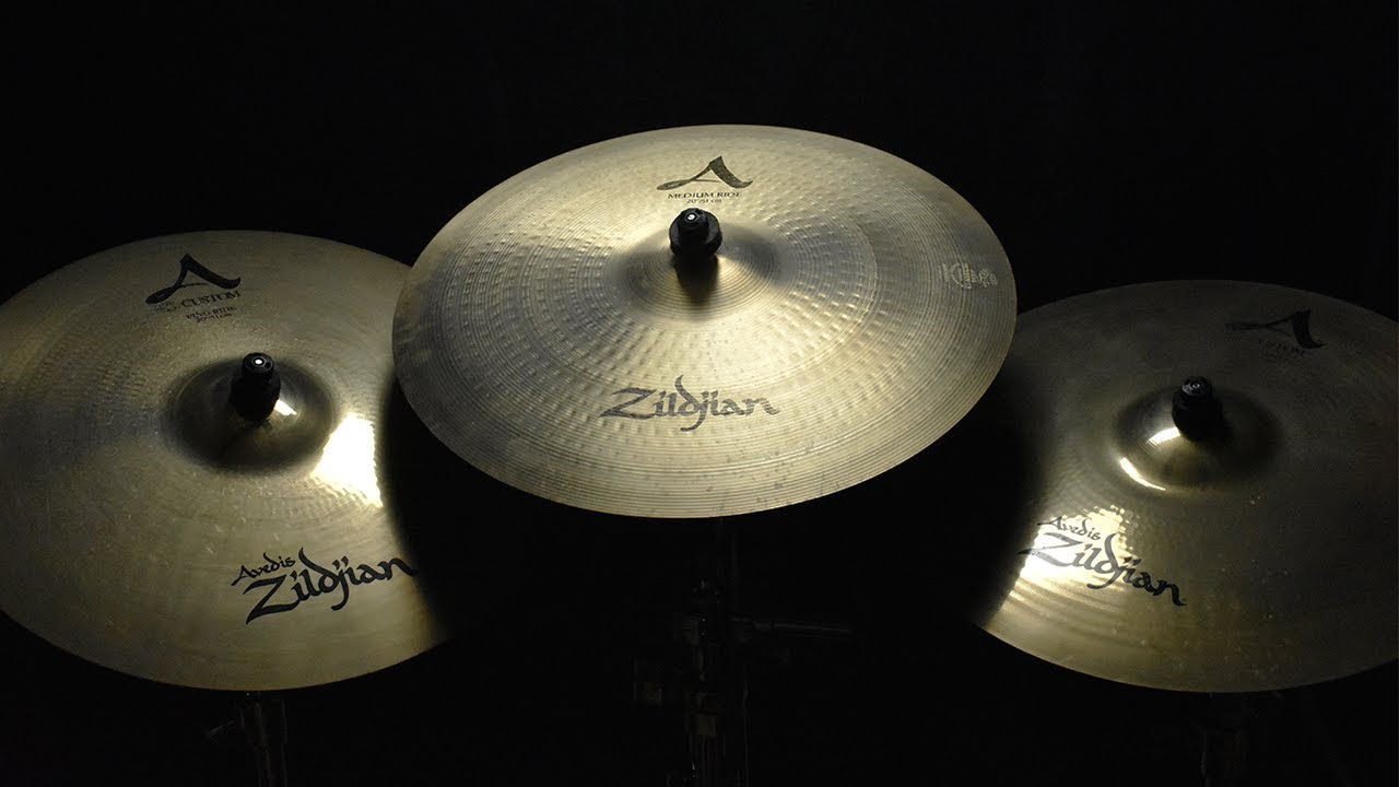 A custom medium vs A  custom ping vs Avedis medium - Zildjian A ride 20 comparison