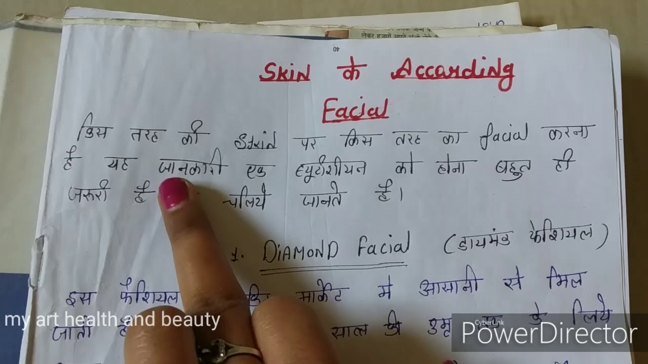 अब आपको सोचना नहीं होगा कि किसी skin पर कैसा  फेशियल करना है बेहिचक फेशियलकरें और थ्योरी नोट करें