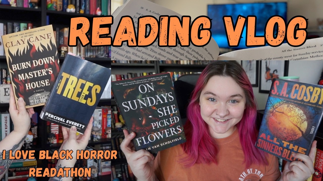 I Love Black Horror Readathon Vlog // Reading Southern Gothics, Thrillers, Speculative Books