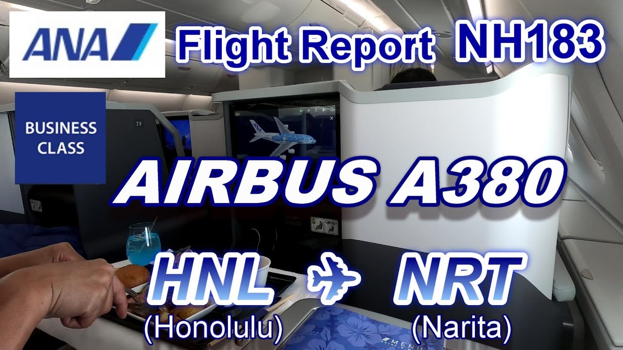 [Flight Review] ANA A380-800 Business class NH183 Honolulu to Tokyo/Narita Flying Honu 2nd flight
