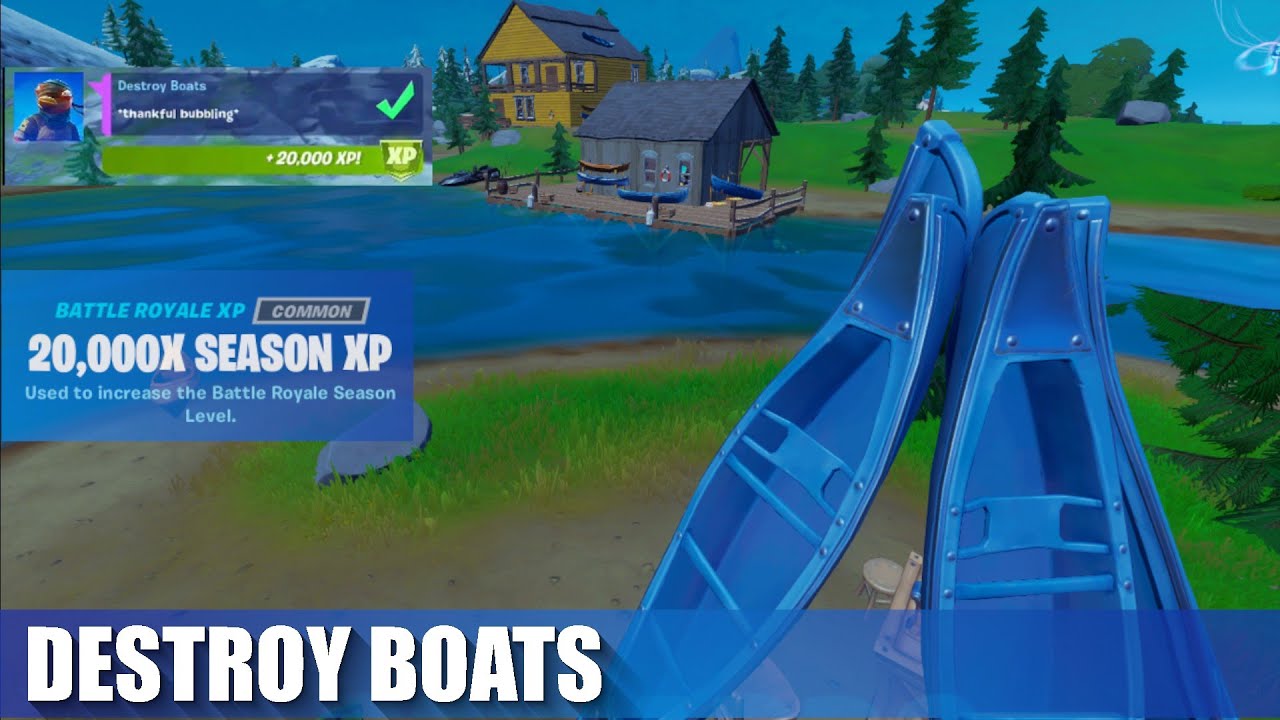 Destroy Boats Challenge | Boat Location | Fortnite Season 5 Challenges