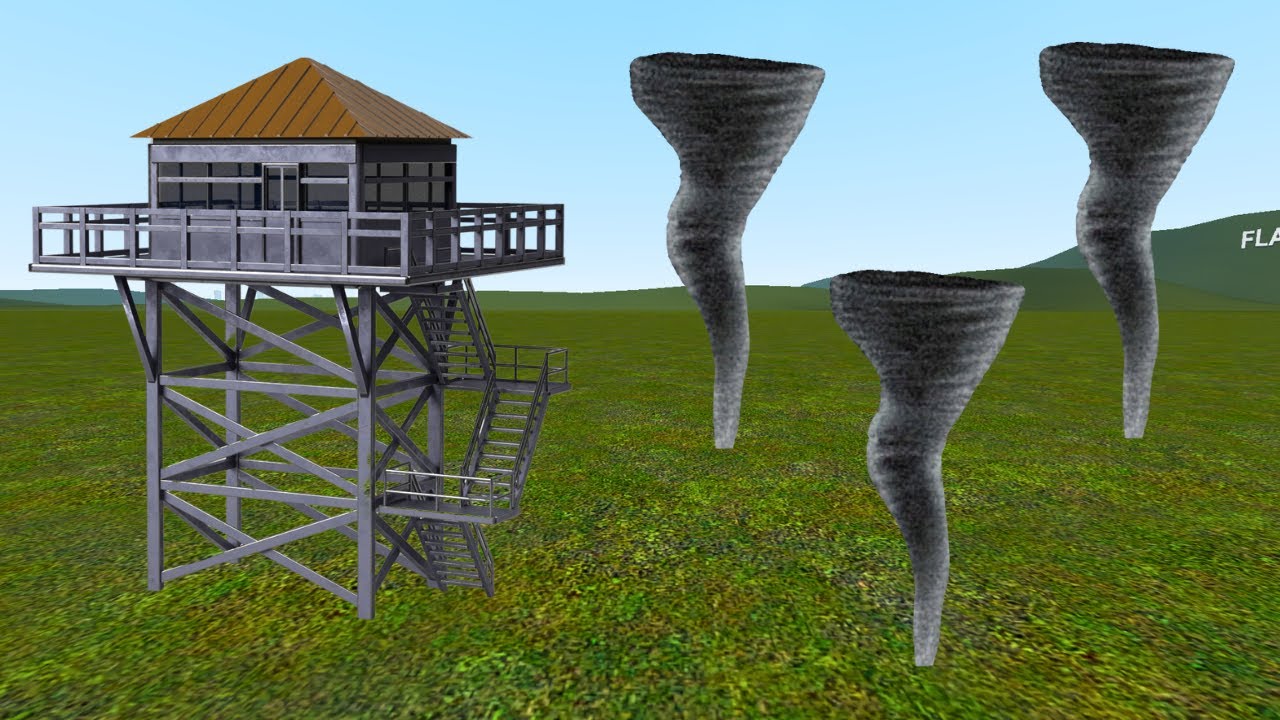 Tornado Vs Towers In Garry's Mod !! ( Part 2)