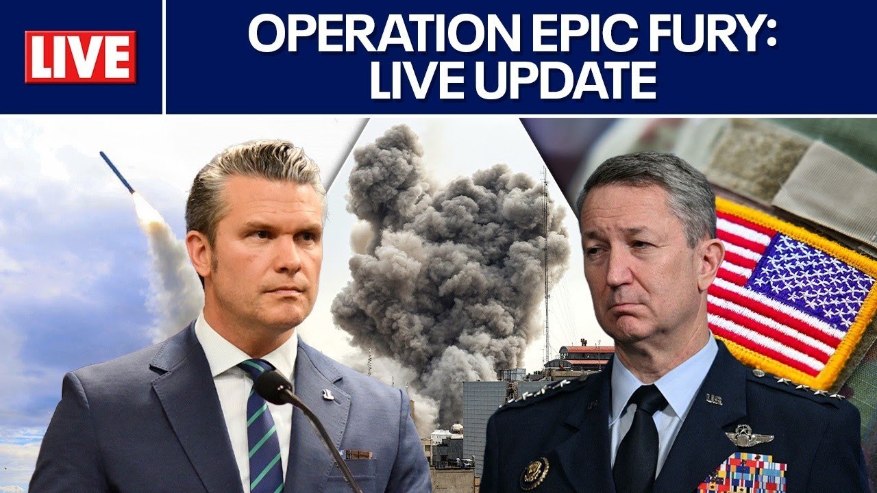 LIVE 🔴 Hegseth, Caine provide update on Operation Epic Fury
