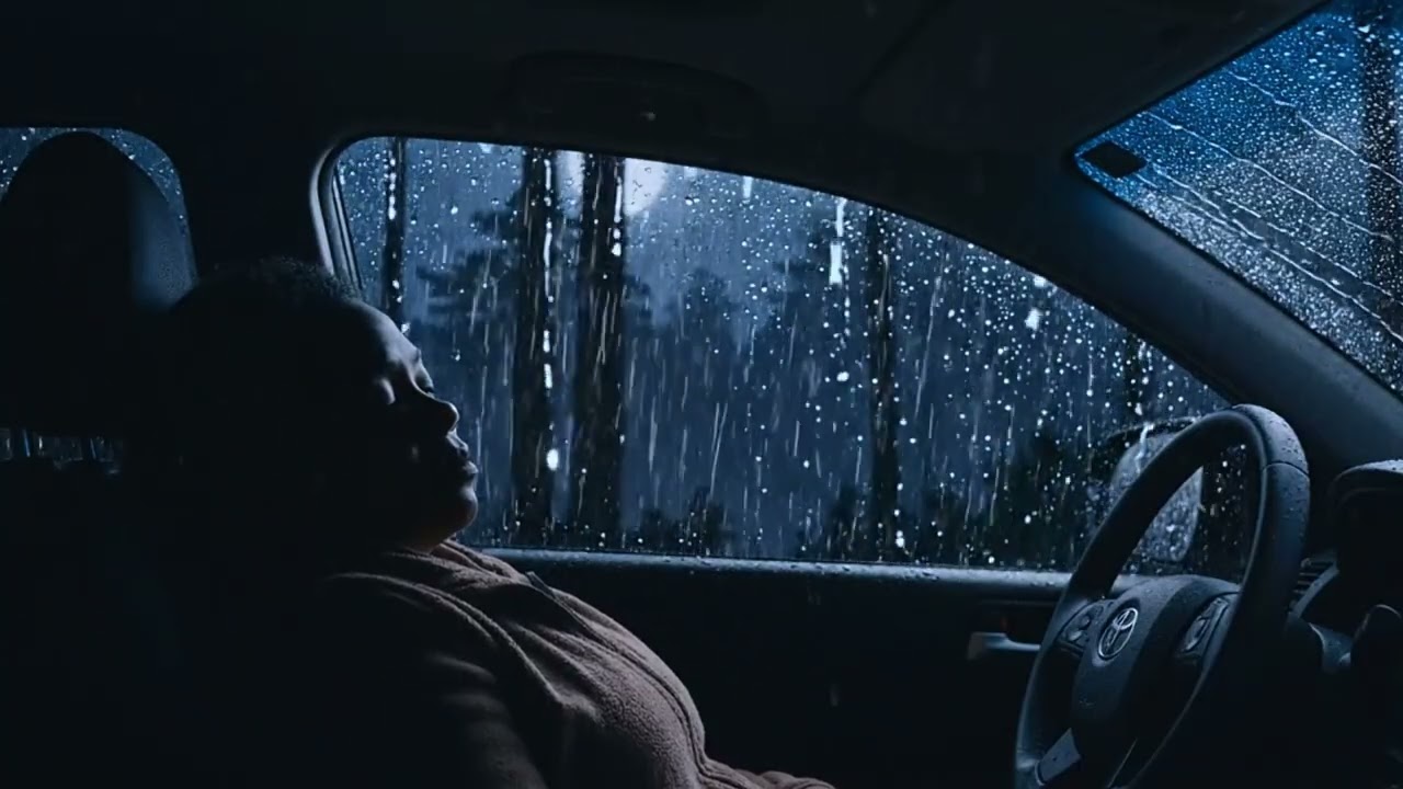 30 Minutes ASMR Rain in Car 🚗🌧️  Relaxing Rain Sounds for Stress Relief