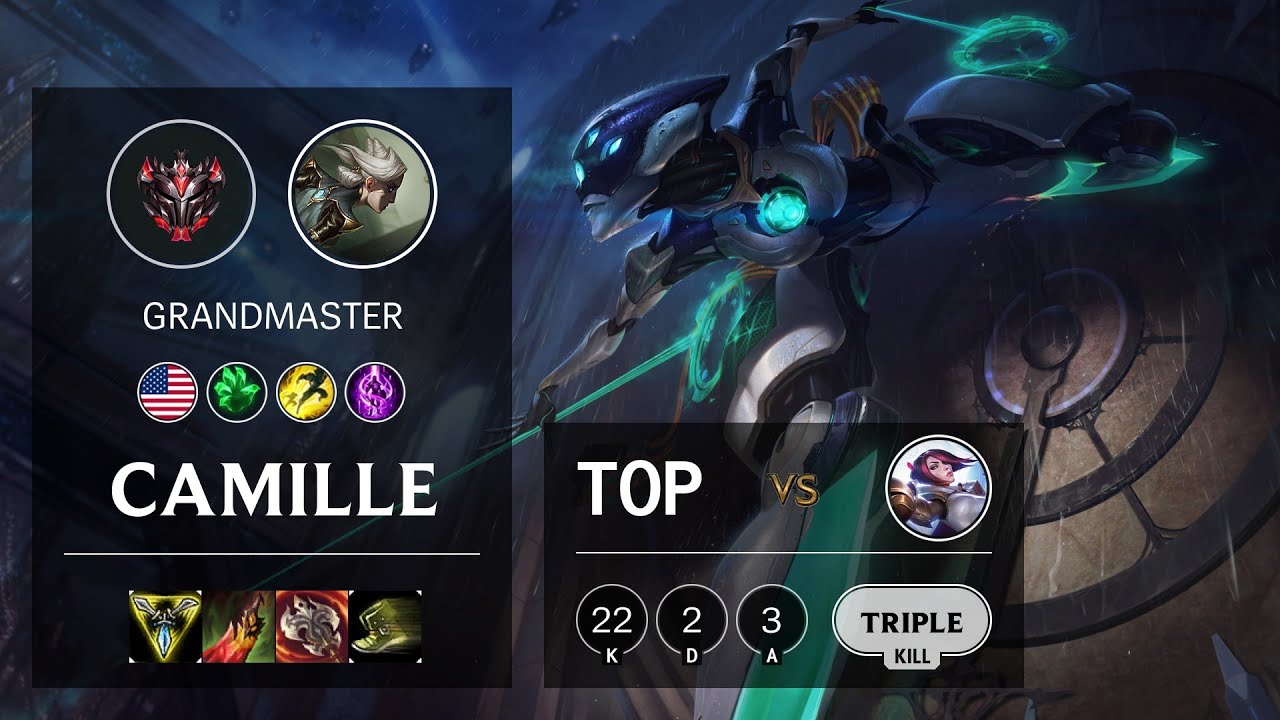 Camille Top vs Fiora - NA Grandmaster Patch 10.19