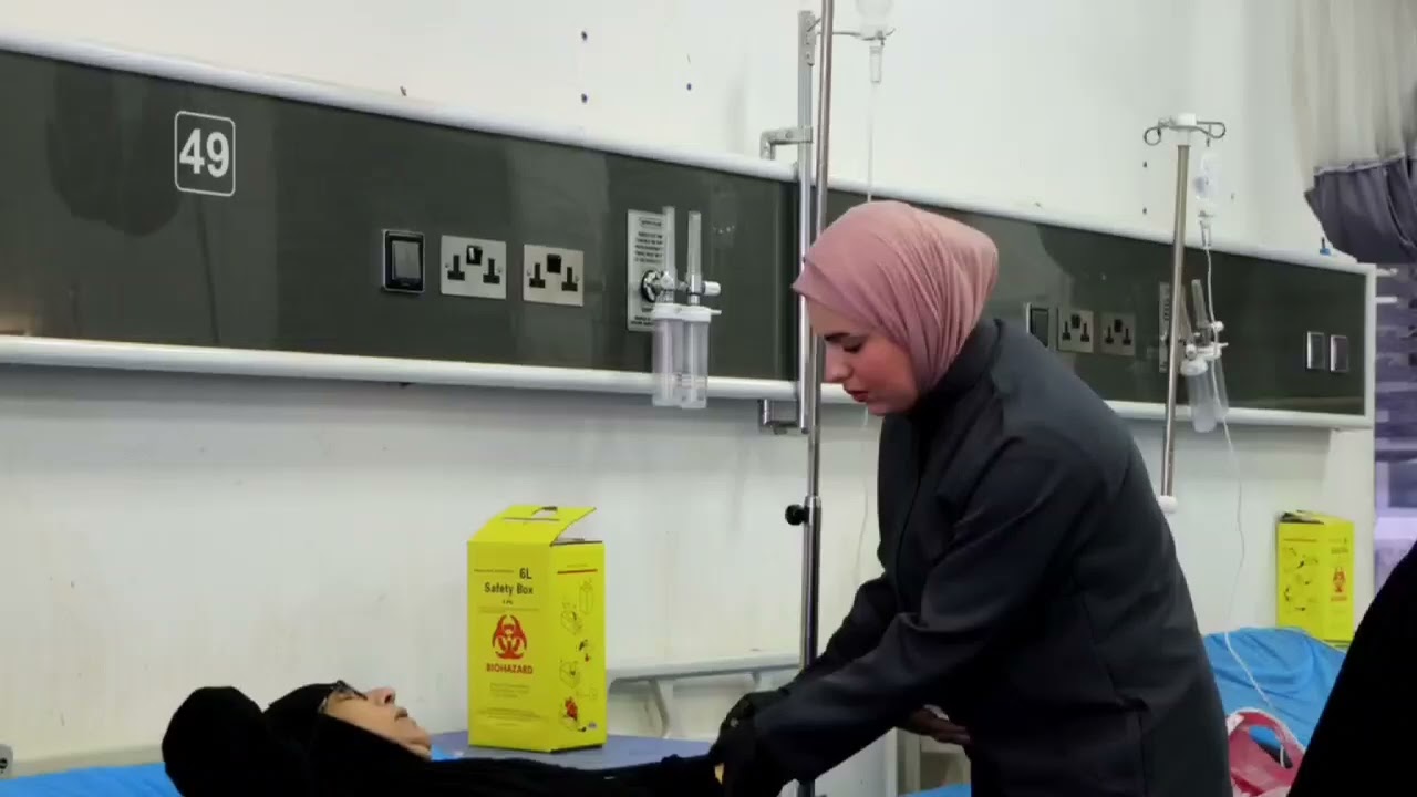 #بالفيديو: استمرار تقديم الخدمات الطبية والعلاجية في مستشفى الإمام الحسين التعليمي.
