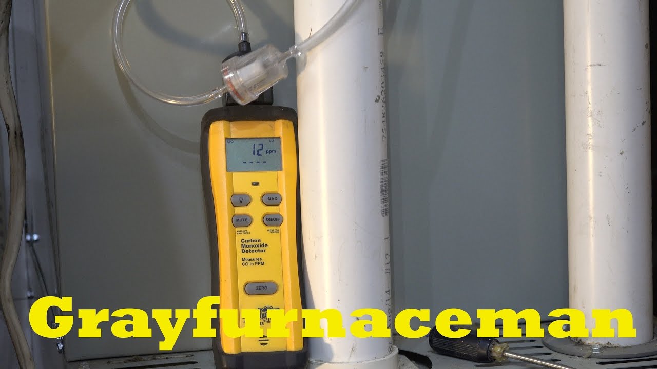 Carbon monoxide testing of the gas appliance, Part 2