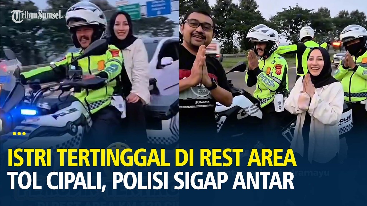 Istri Tertinggal di Rest Area Tol Cipali, Polisi Sigap Antar Pemudik ke Rombongan Keluarga