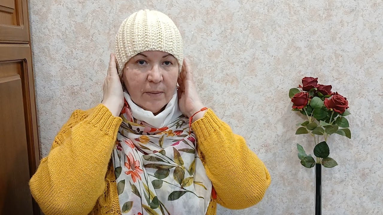 Вяжем шапку просто и легко!!! #вязаниешапки