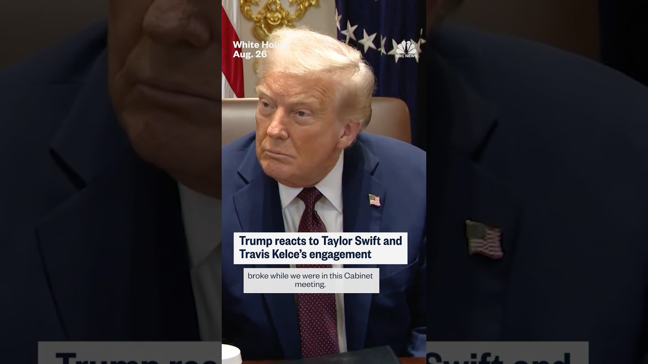 Trump reacts to Taylor Swift and Travis Kelce's engagement