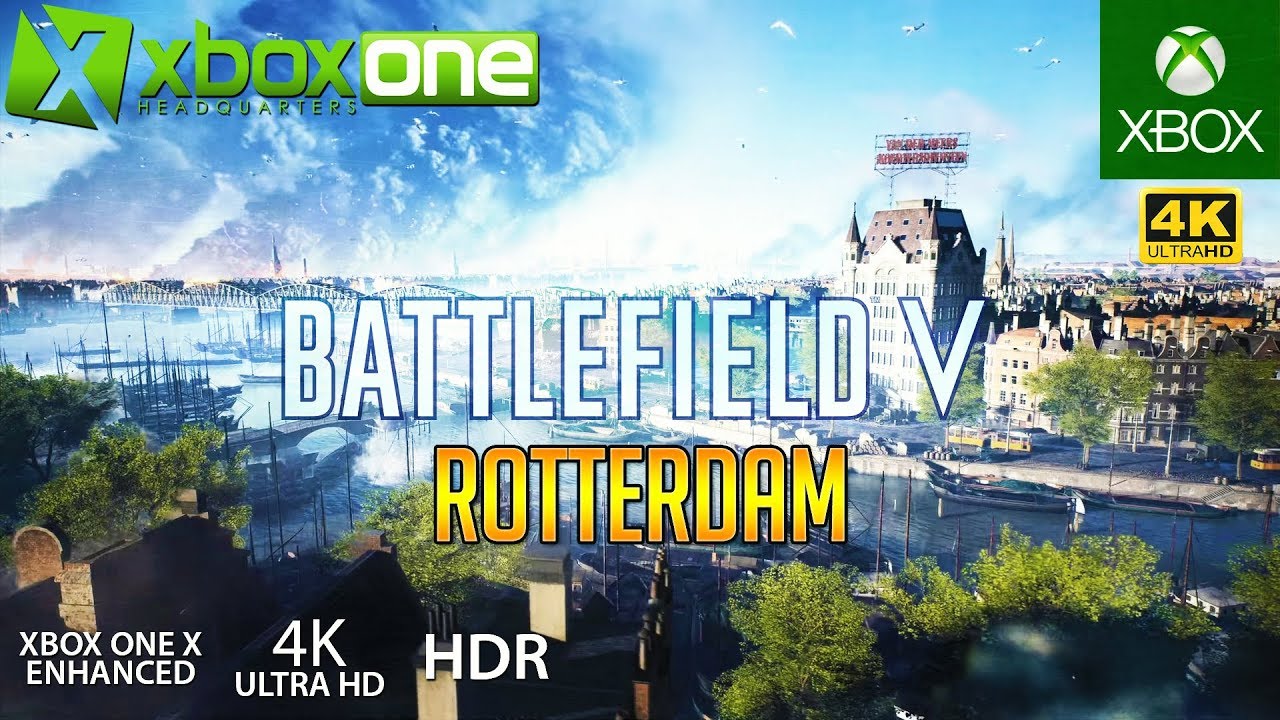 [4K] BATTLEFIELD 5 (BF5) XBOX ONE X GAMEPLAY - ROTTERDAM MULTIPLAYER CONQUEST IN ULTRA HD - BFV