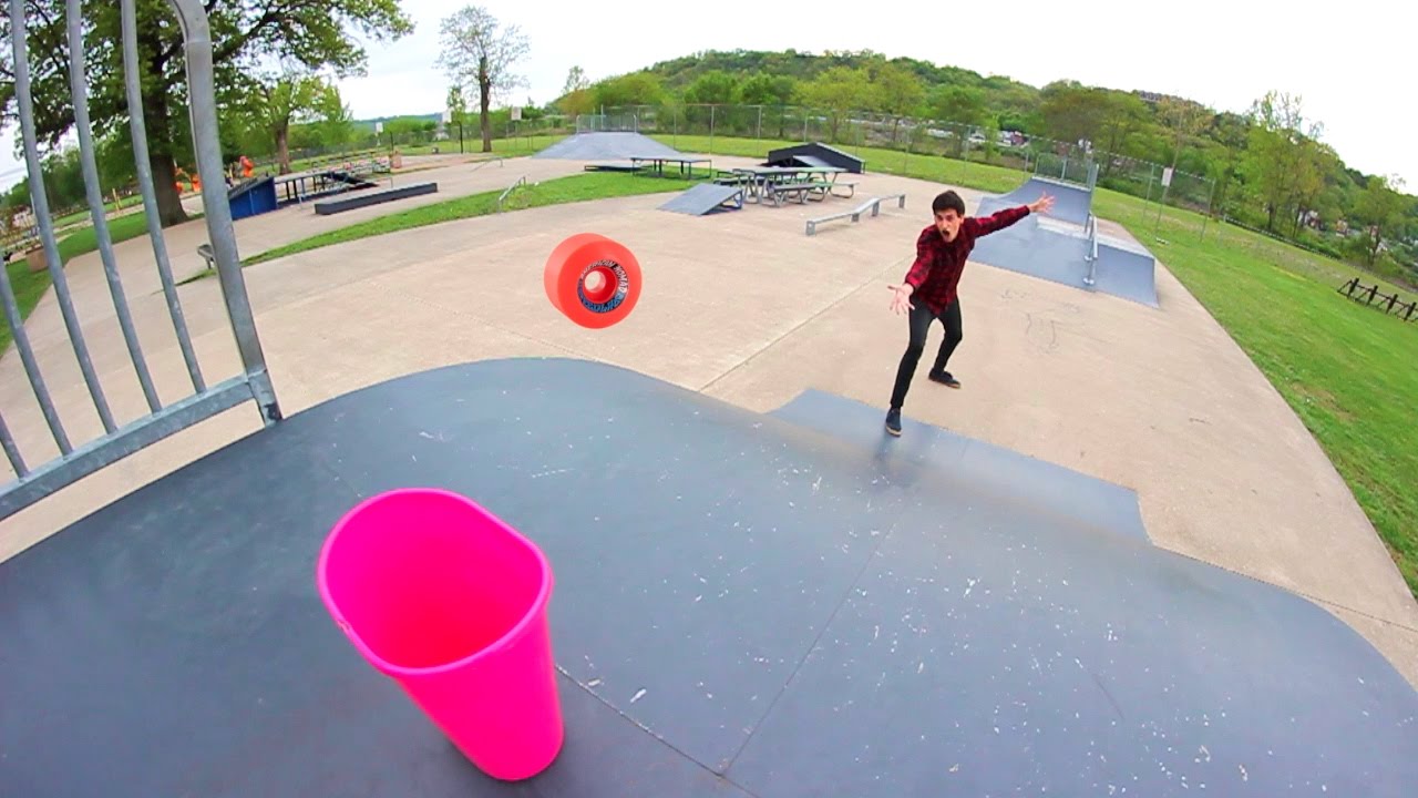 CRAZY SKATEBOARD WHEEL TRICK SHOTS!