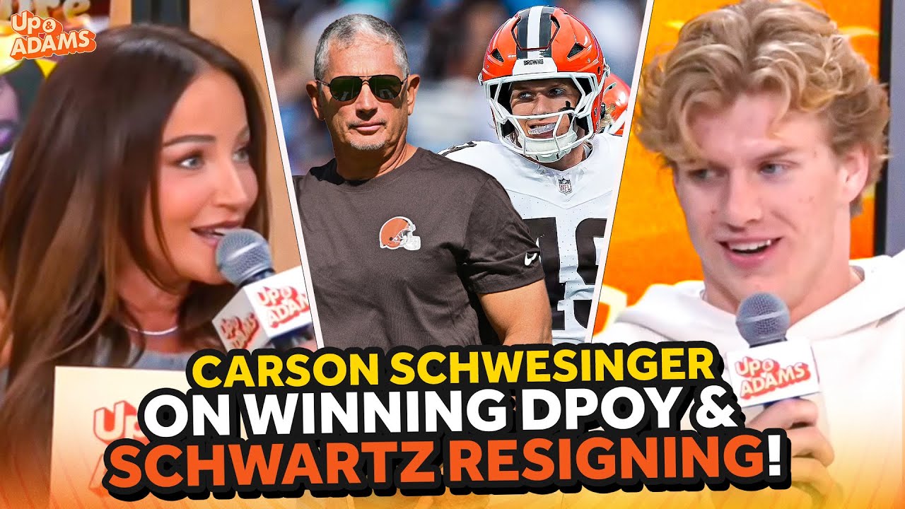 Browns Carson Schwesinger on Winning DROY, Jim Schwartz Resigning, Myles Garrett 30 Sacks in a Year?