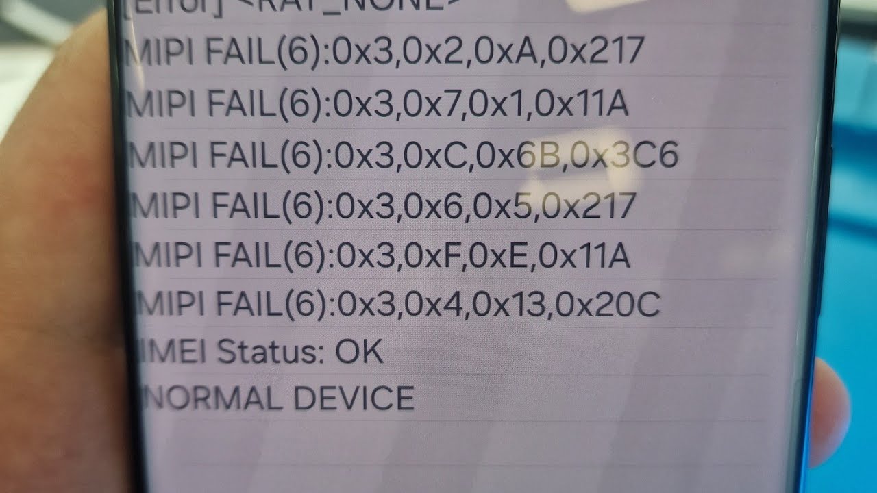 Samsung S21 Ultra нет сети   MIPI FILE (6)