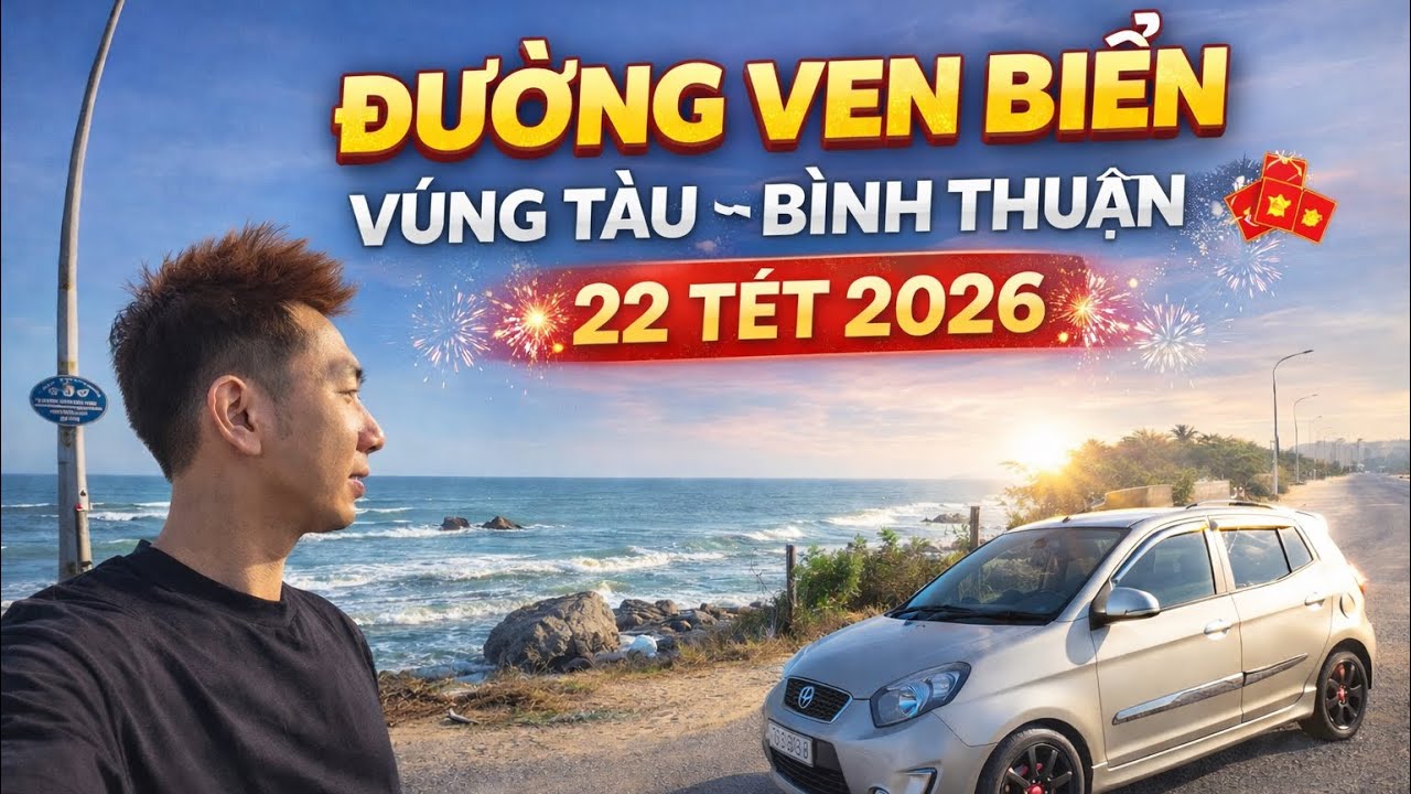 Ngắm Cung đường Ven Biển Vũng Tàu- Bình Thuận đang nâng cấp với Kia Morning! #kiamorning #otovlog 