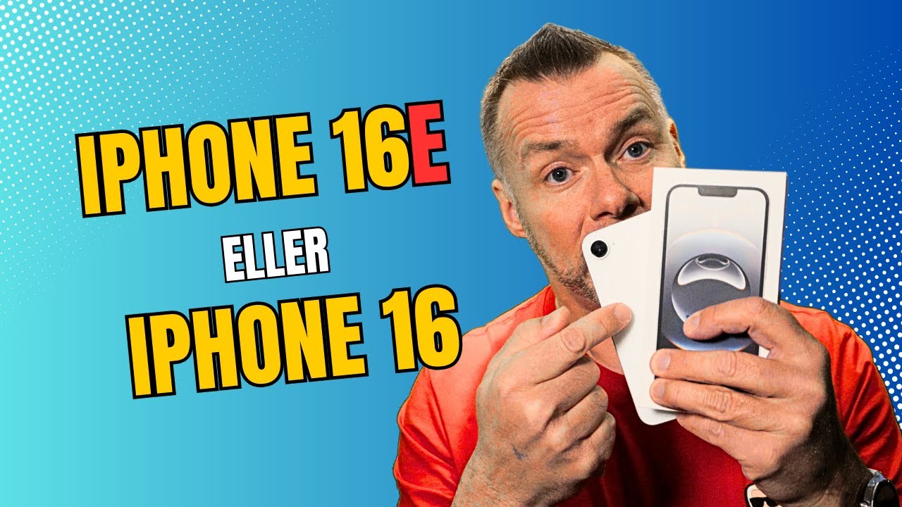 iPhone 16e vs iPhone 16 ⚡️ hvilken skal du vælge? ... dansk test