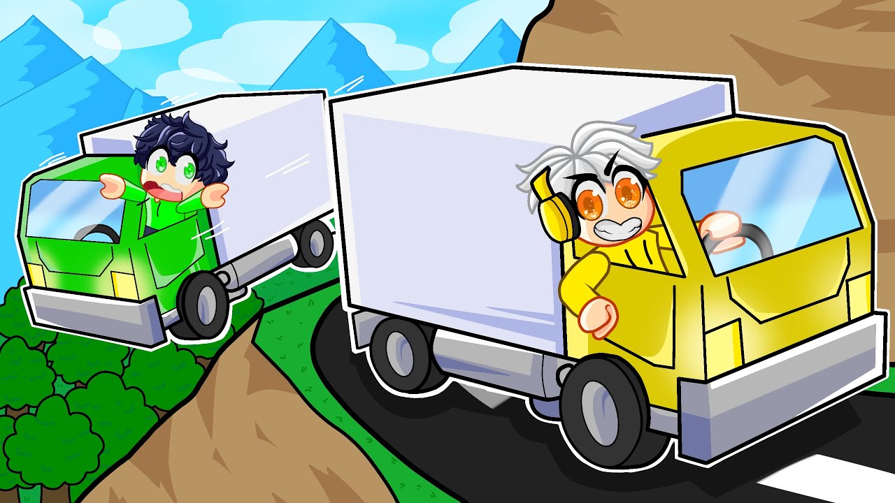 GUIDA PERICOLOSA in CAMION su UNA MONTAGNA di Roblox!