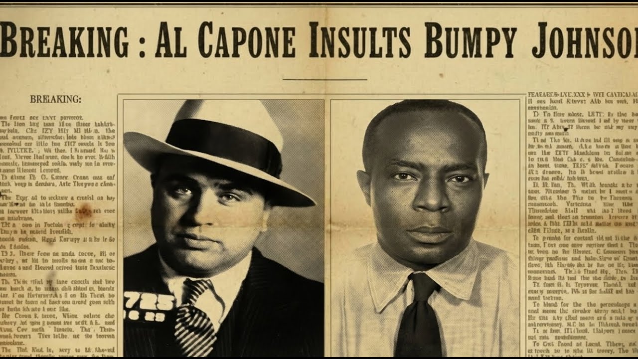 1931 : Al Capone Insults Bumpy Johnson !  But Then He Realized Bumpy Was Not Like Other Gangsters !