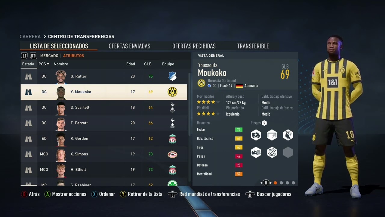 LAS MEJORES PROMESAS EN FIFA 23 CON CARA REAL