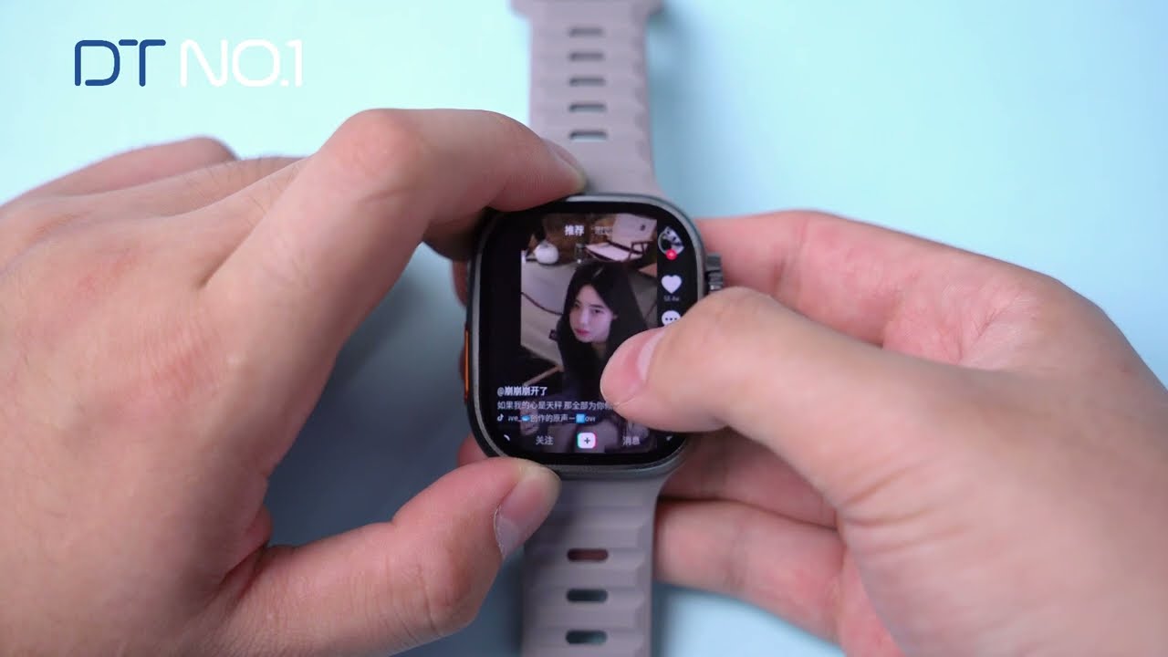 Experience seamless video streaming on the Android Smartwatch DT Ultra 2