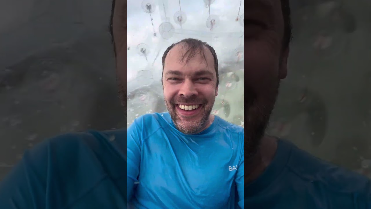 Zorbing at Rotorua for the first time
