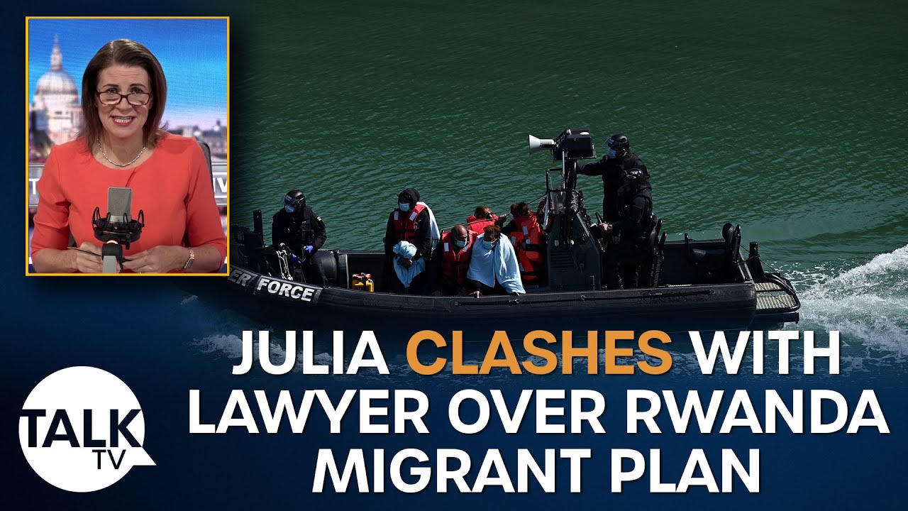 Julia clashes with Human Rights lawyer over Rwanda migrant plan