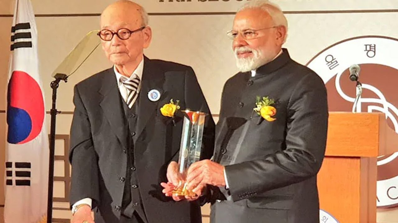 PM Modi conferred with Seoul Peace Prize, donates prize money to Namami Gange projects