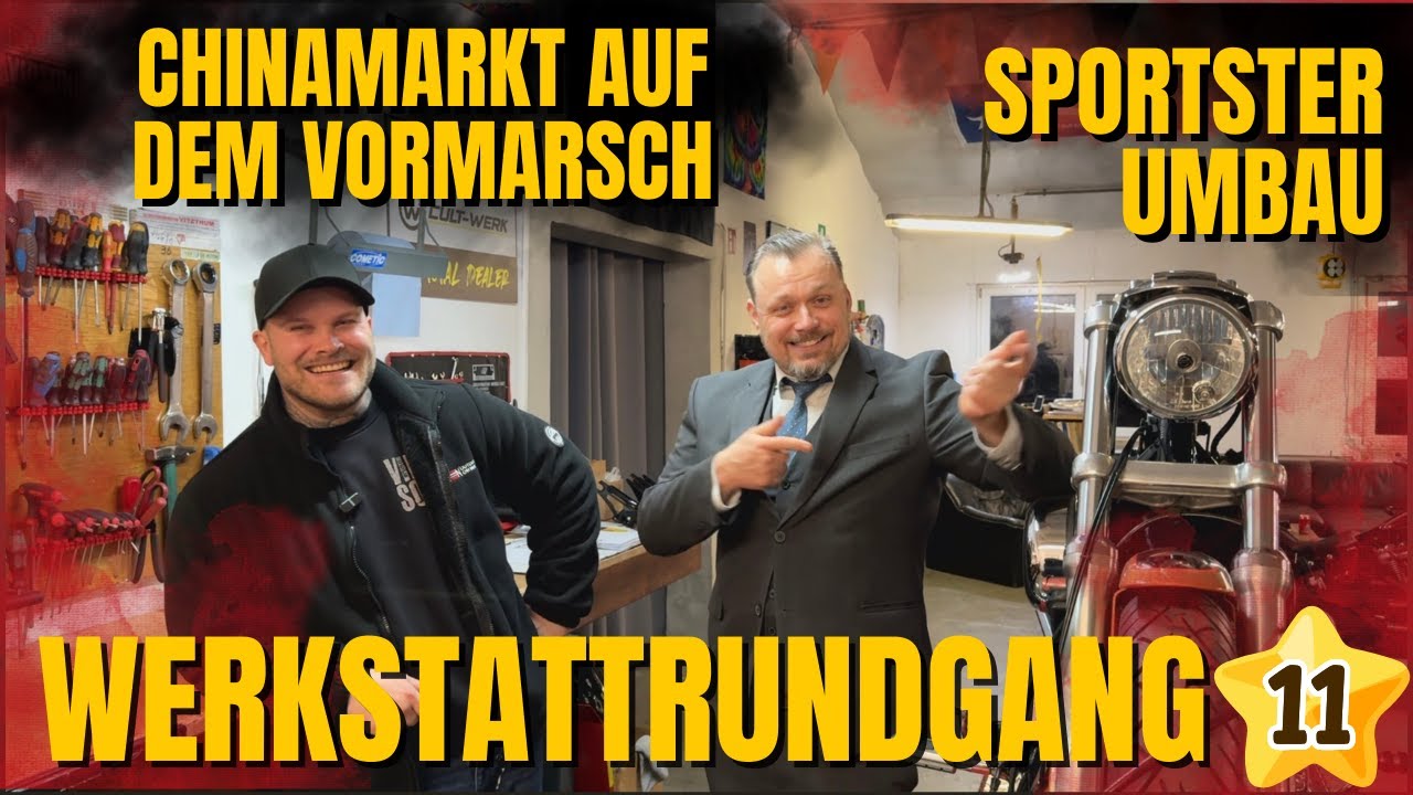 Werkstattrundgang 11: Aktuelle Harley Davidson Umbauten , bestes Einsteiger Modell Dyna Fat Bob
