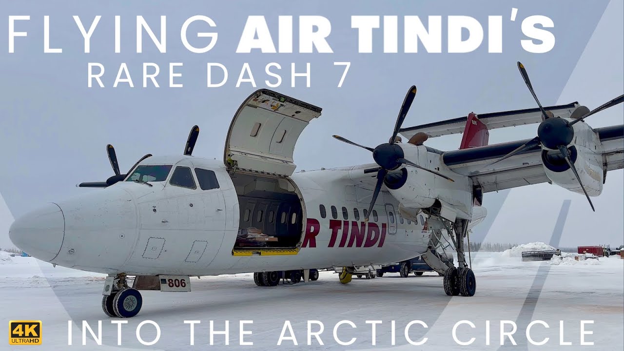 [4K] – Full Flight – Air Tindi – De Havilland Canada DHC-7-103 Dash 7 – YZF – C-FPBJ – IFS 896