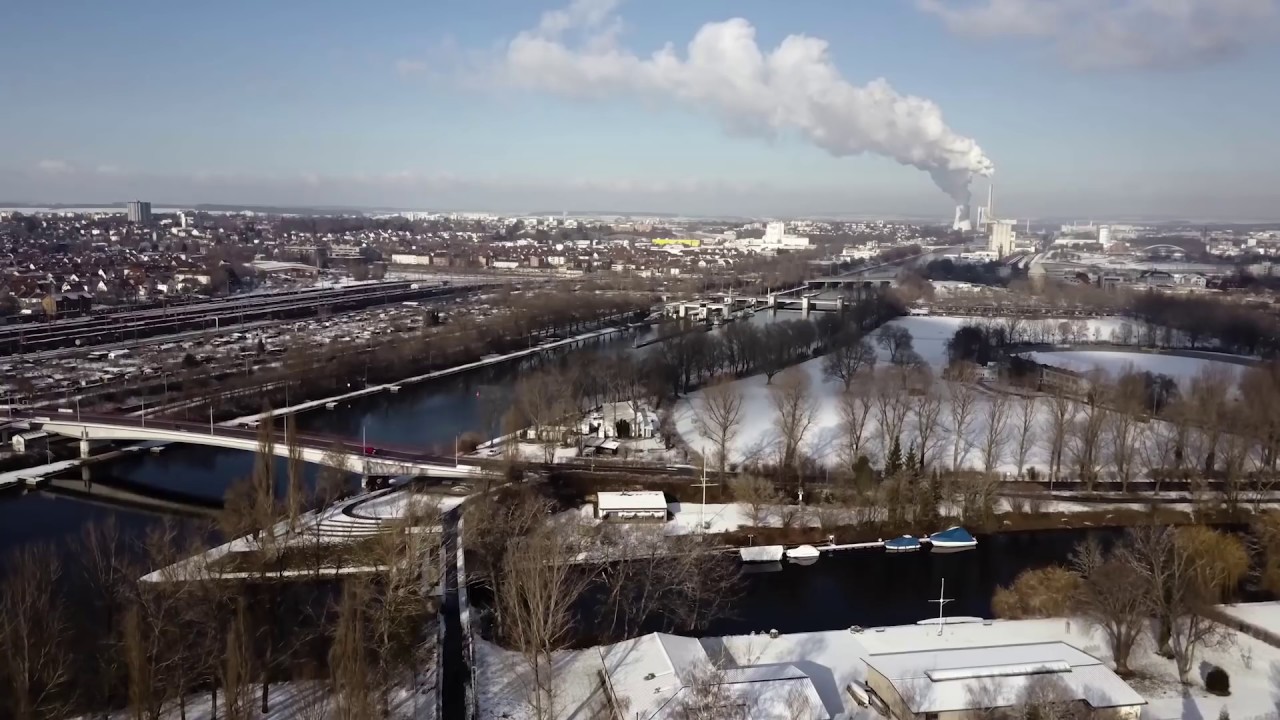 Faszinierender Blick auf EnBW-Kraftwerk | Die Region von oben