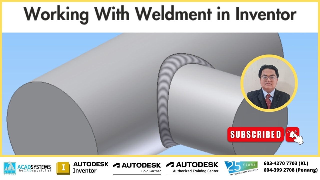 Working with Weldment in Autodesk Inventor